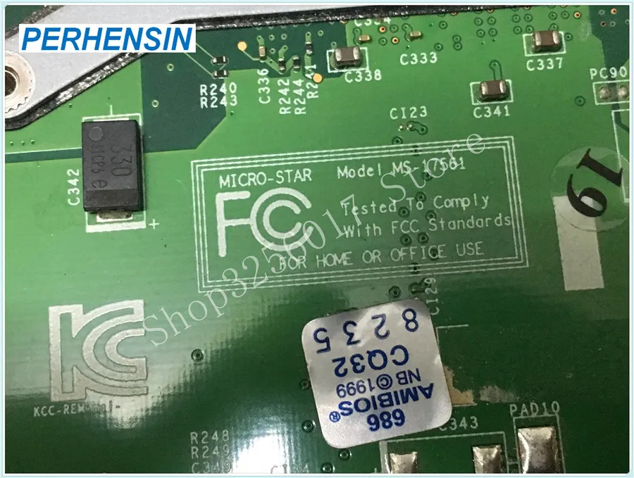ل MSI GE70 كمبيوتر محمول اللوحة اللوحة MS-17561 DDR3 PGA 989 N13E-GE-A2 GT660M 100% العمل تماما
