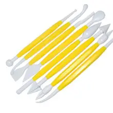 Dhl 500 набор 8 шт./компл. помадка украшения торта цветок Сахар Ремесло Инструменты моделирования Глина помадка инструменты для украшения торта