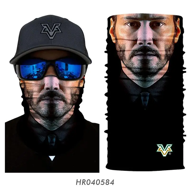 Ветрозащитная велосипедная маска для шеи с 3d-изображением яда, теплая маска для шеи на половину лица, зимняя спортивная велосипедная бандана Deadpool, Аксессуары для велосипеда - Цвет: HR040584