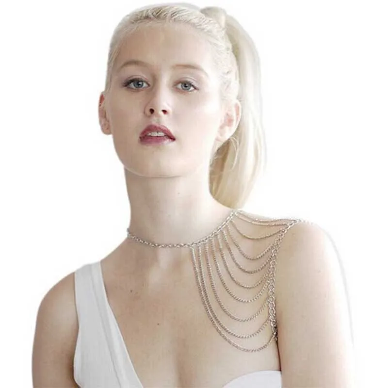 Body jewelry women new fashion shawl necklace Gothic style new jewelry