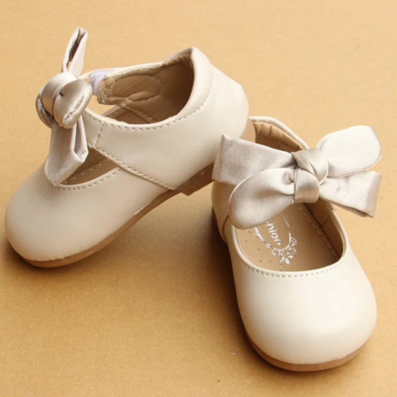 Chinese Style Bow-Knot Baby Newborn Toddler Girl Crib Shoes Pram Soft Sole Prewalker Anti-slip Baby Shoes - 4