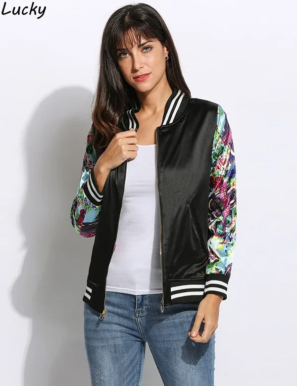 Spring Winter Bomber Jacket 2017 Flight Women Jacket Long Sleeve women