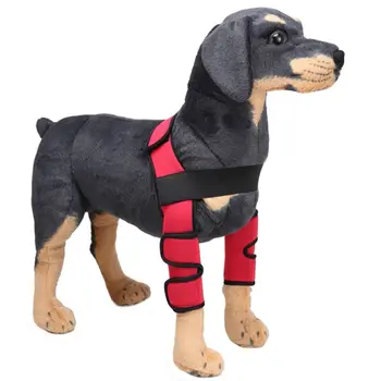 

Dogs Supplies 1Set Dog Elbow Protector Extra Supportive Dog Canine Rear Leg Hock Joint Wrap Protects Wounds