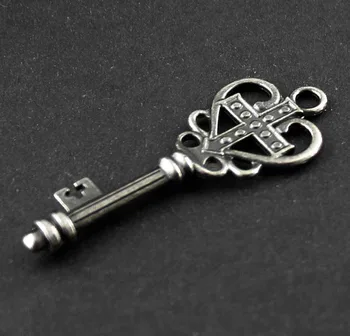 

5pcs Vintage Punk Steampunk Key Charm For bag wallet leathercraft accessories. #0044