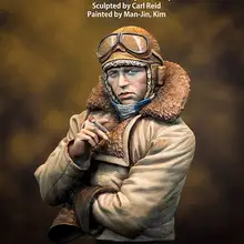 [Loong Way миниатюры] MJ миниатюры RFC пилот в WW1 Бюст Смолы миниатюрный
