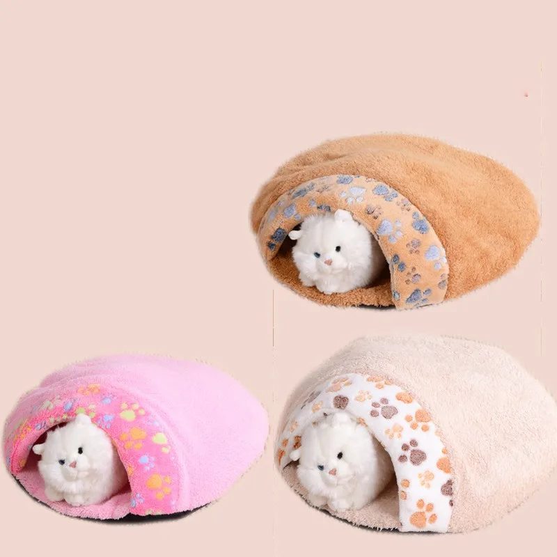  Pet Products Warm Soft Flannels Cat House Pet Mats Sleeping Bag Lovely Hamburger Puppy Cushion Rabb