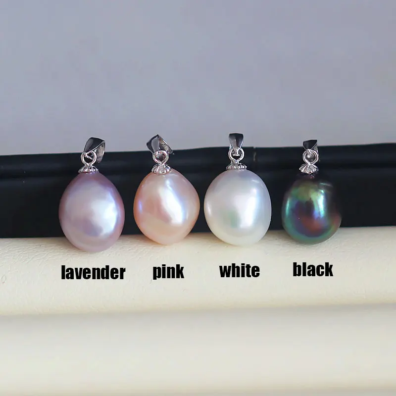 

XUELUO 2019 latest 925 Sterling Silver Fashion Natural Baroque Fresh Water Pearl Pendant Necklace