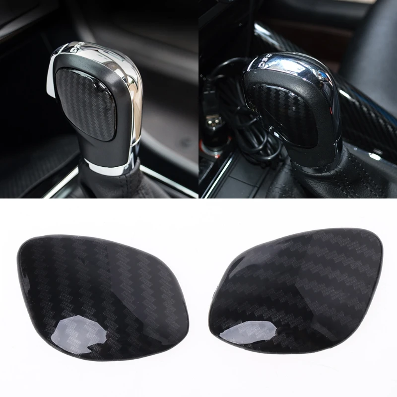 Carbon Fiber Car Gear Shift Knob Cover Sticker For VW Golf 5 6 7 MK7 Passat Carbon Fiber Car Gear Shift Knob Cover Sticker For VW Golf 5 6 7 MK7 Passat