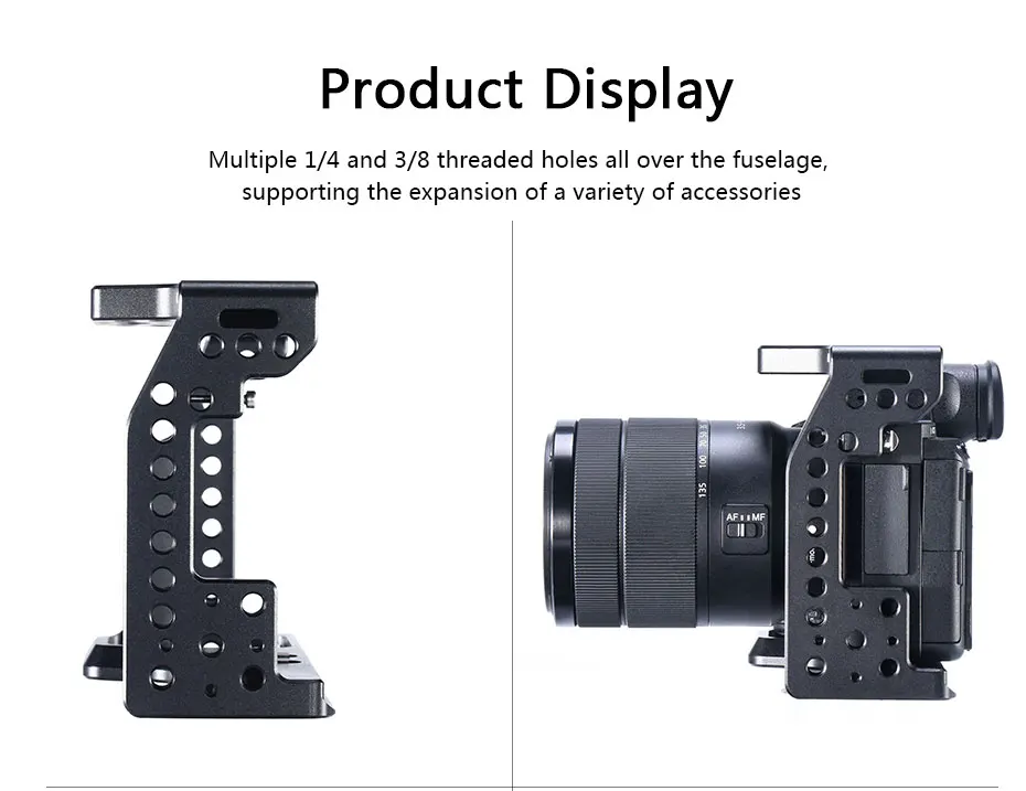 UURig C-A73 клетка для камеры для sony A7III Стандартный Arca-style быстросъемная пластина с верхней ручкой для sony a7iii A7R3 A7M3