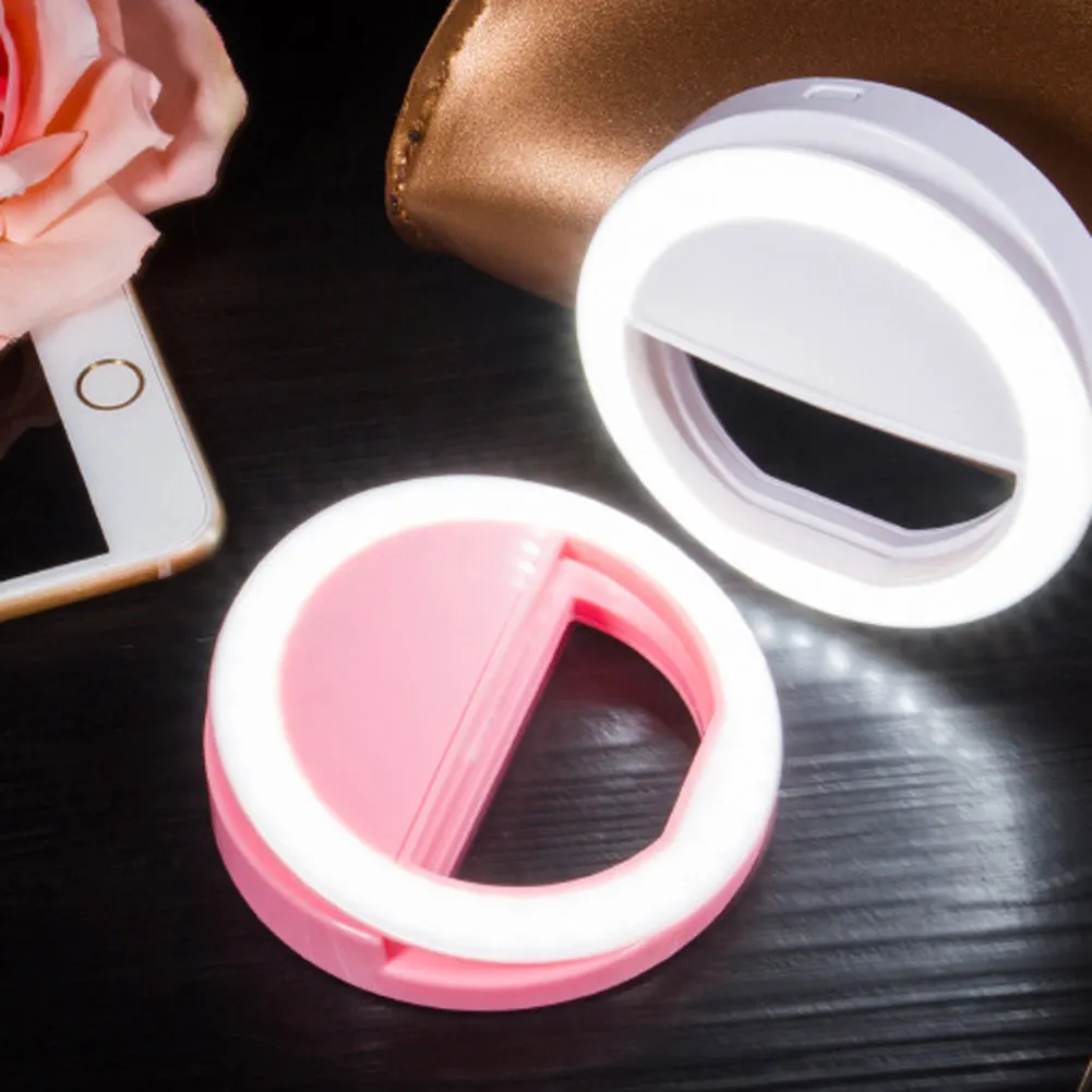 Universal Portable LED Ring Selfie Flash Fill Light For Mobile Phone