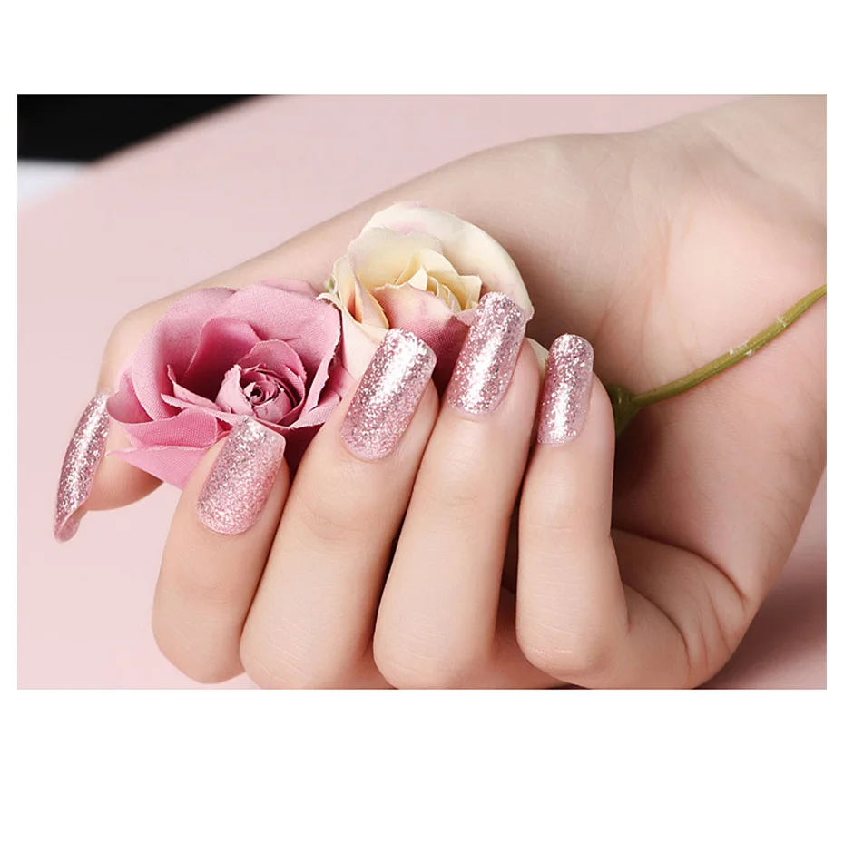 Beau гель розовое золото лак для ногтей Полупостоянный Блеск УФ светодиодный Гель-лак для ногтей отмачиваемый Сияющий Гель-лак для ногтей