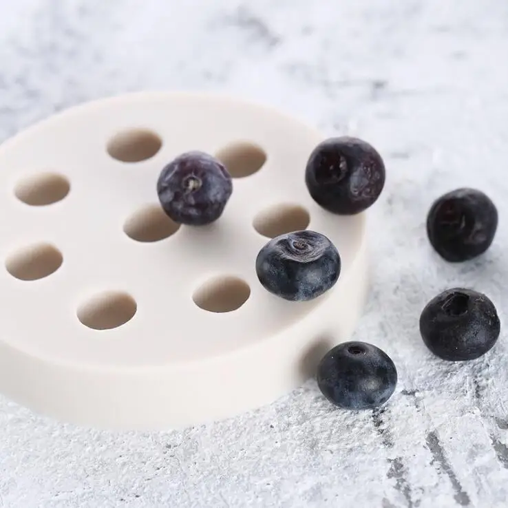 

3D Blueberry Silicone Fondant Mold Cake Decorating Tools Fruit Cupcake Chocolate Gumpaste Moulds F014