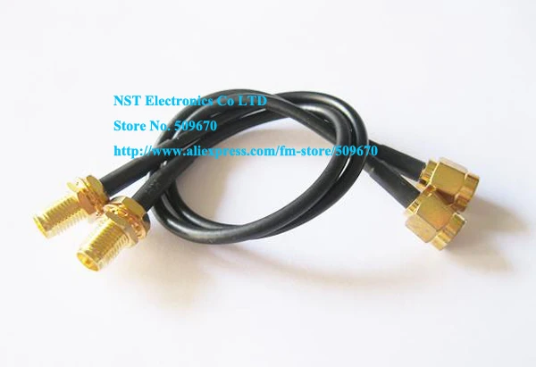 

High Quality Antenna RP-SMA Coaxial Cable for WiFi Router Black About 20CM/Free Shipping/2PCS