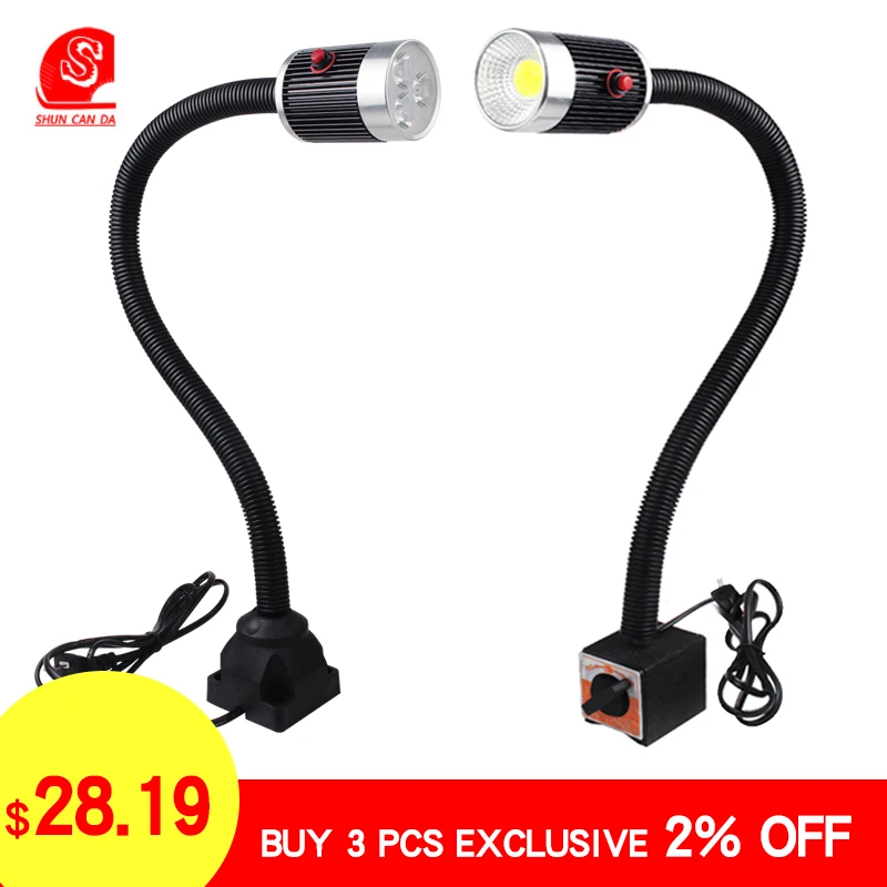 

industrial Led machine tool work light 24v COB Gooseneck CNC lathe punching garage lights milling machine table lamp 36v 220v
