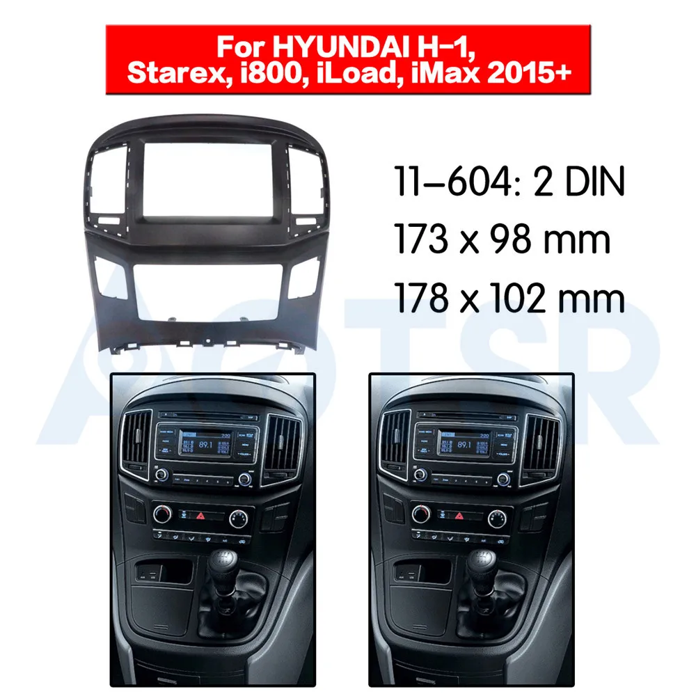 Dash Kit Stereo Panel Radio Fascia for Hyundai H-1 Starex i800 iMax iLoad 2015