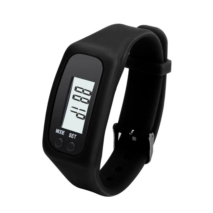 

Hot Selling Digital LCD Pedometer Run Step Walking Distance Calorie Counter Wrist Watch Bracelet Sport Watch for Women Men
