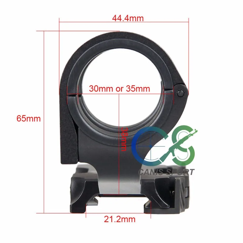 Canis Latrans Центральная высота 38 мм QD 30-35 мм крепление для прицела подходит для рельсов 21,2 мм для охотничьих спортивных gs24-0164