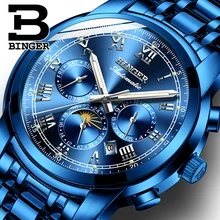 Switzerland Automatic Mechanical Watch Men Binger Luxury Brand Mens Watches Sapphire Wristwatches Waterproof relogio masculino 8