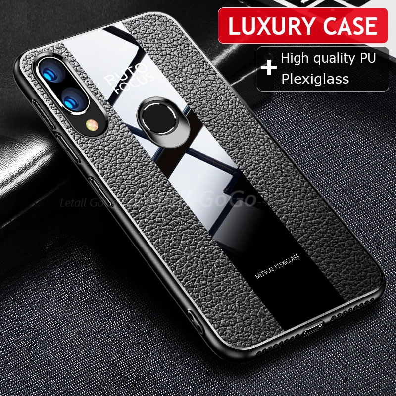

Luxury PU Leather Business Case For Huawei honor 8X Max Silicone Cover Cases For Huawei 8X Nova 4 3 3i 3e Case Covers coque