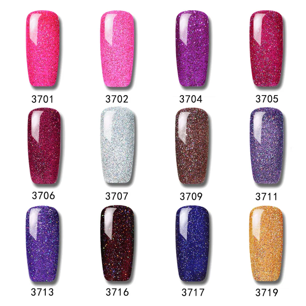 Набор гель лаков HNM 12 шт./лот для ногтей серии Pure Color профессиональный набор наборы