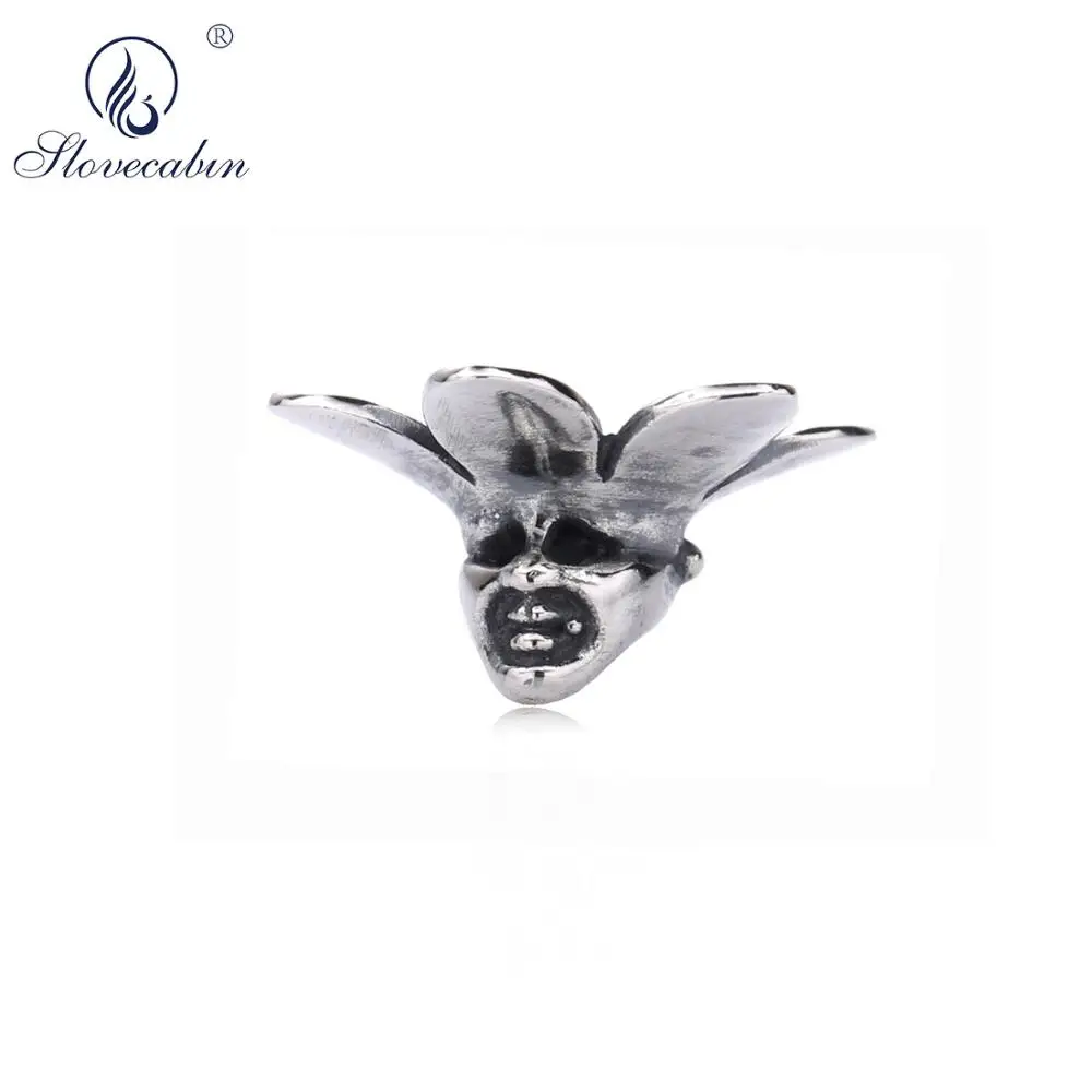 

Slovecabin Bulk 925 Sterling Silver Troll Of Wisdom DIY Beads Jewelry Making Vintage Women Animal Original Bracelet Necklace