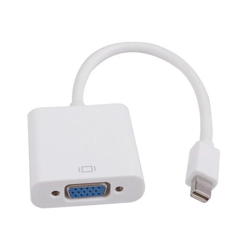 Кабель-адаптер Mini DP-VGA конвертер Thunderbolt-VGA D-Sub 1080P для Macbook Pro Air iMac Mac | Электроника
