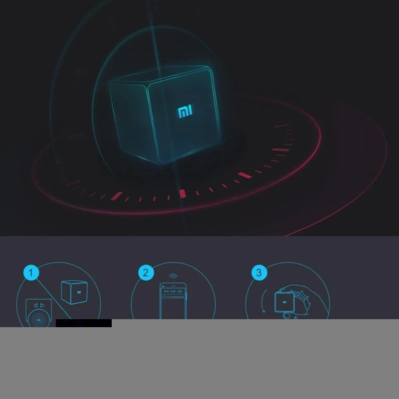 Xiaomi Mijia Home APP Aqara магический контроллер Zigbee версия шесть управляемых действий, требуется работа с Xiaomi Многофункциональный шлюз