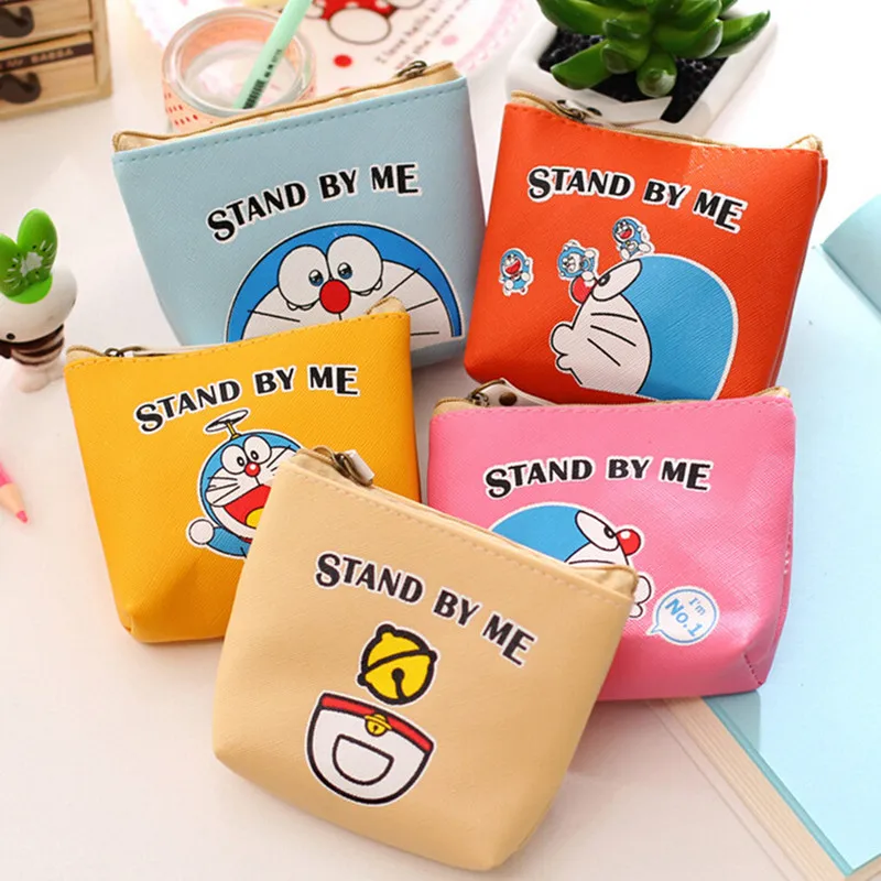 

Lovely Cat  Zero Wallet Cute Canvas Cartoon Coin Bag Key Bag  Coin Purse Five Colors To Choose  The Gift To Children