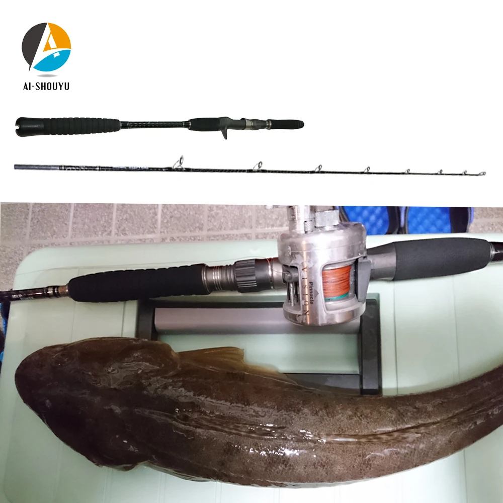 

AI-SHOUYU New Slow Jigging Fishing Rod 2.1m M power Ocean Rod MF Action 8kg Carbon Boat Fishing Rod Lure Weight 80-200g 100-250g