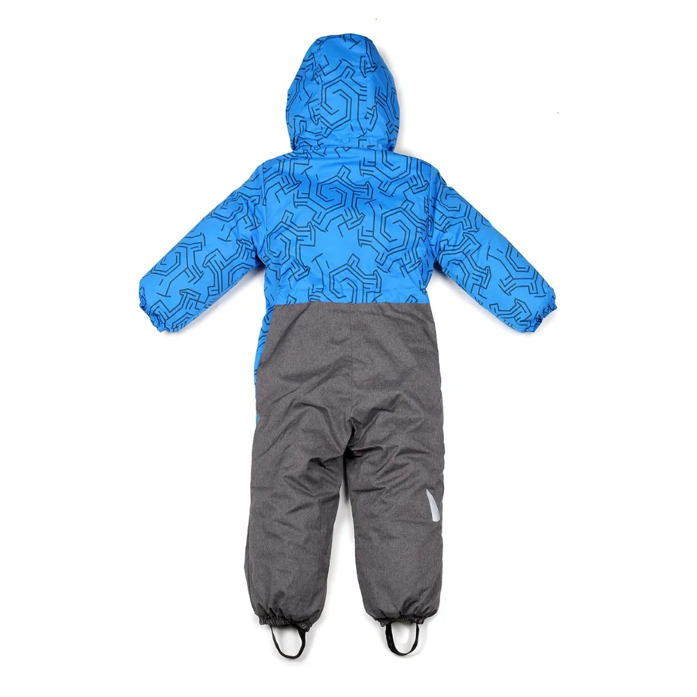  Moomin 2016 new Boys Winter romper Single Breasted boys winter clothes Hooded blue Geometric Baby B
