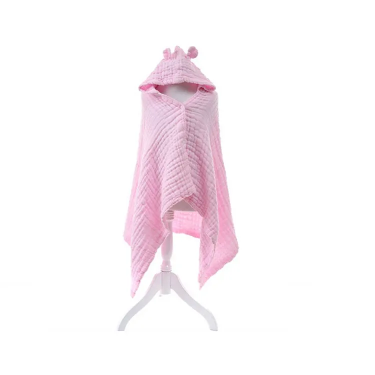 Шесть слоев марли с капюшоном Полотенца хлопчатобумажное платье для малышей и детей постарше с капюшоном банное полотенце шарф накидка