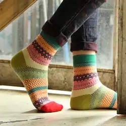 Новинка 2019, милые женские носки на весну и осень, радужные хлопковые полосатые носки для женщин