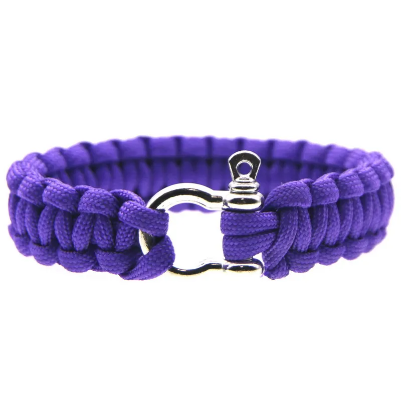 

Summer Style! Women Jewelry Men's Bracelets Leather Rope Chain Bracelet Stainless Steel Nautical Survival Rope Chain Bracelet
