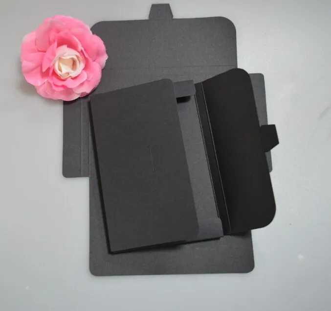 

1-18 Joy, Free Shipping 4x6 inch Balck cardboard photo packaging box kraft postcard envelope photo package case