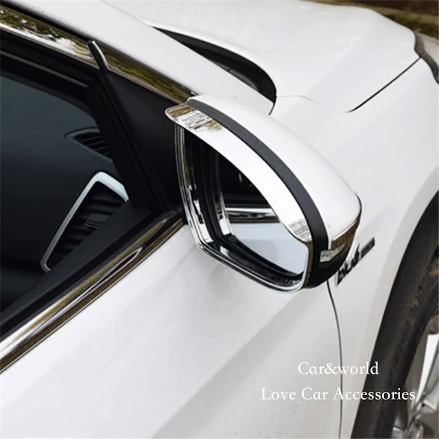 For 2015 2016 Hyundai Tucson 2017 Rear View Mirror Rain Eyebrows Cover