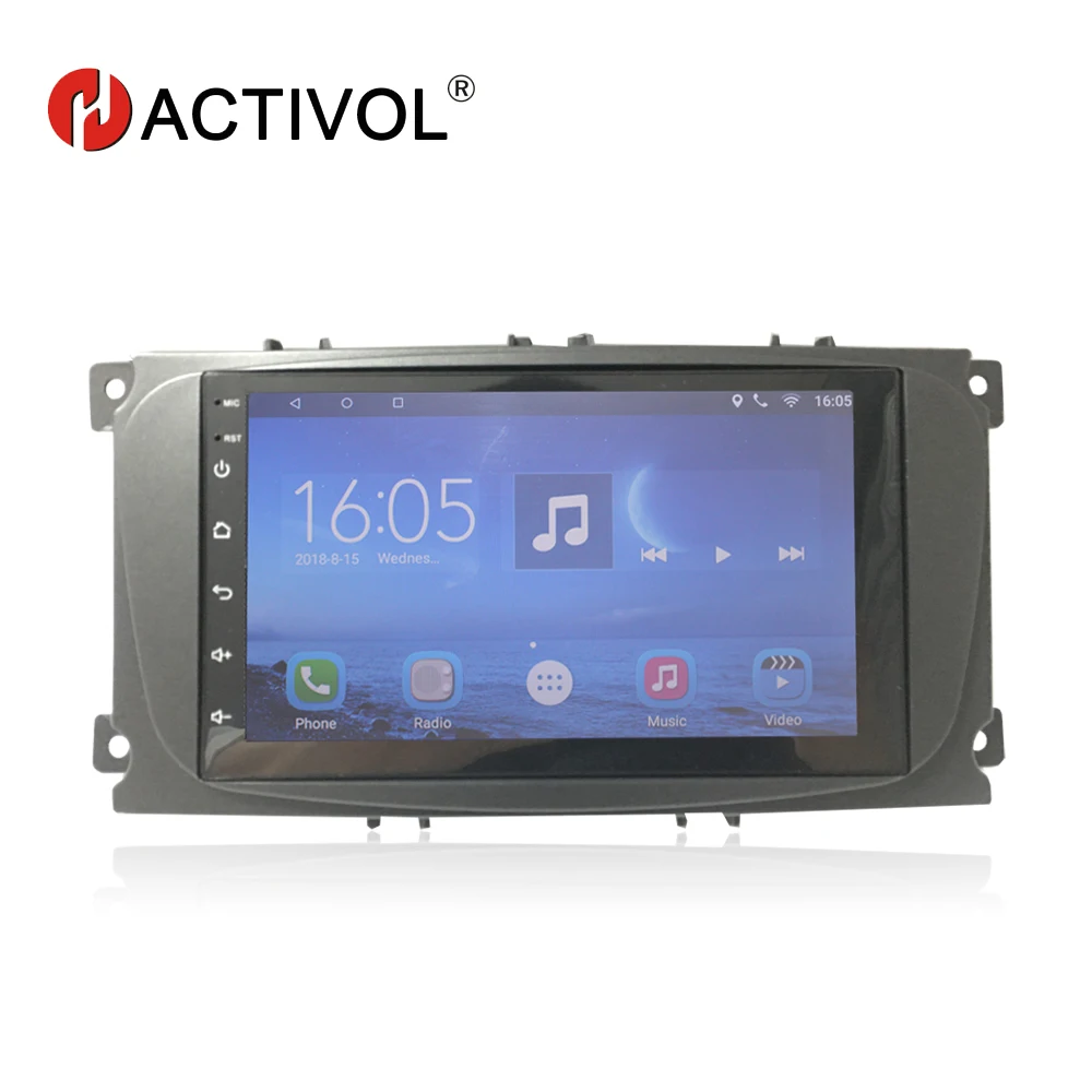 

Hactivol android 7.0 car radio multimedia car stickers for Ford Focus 2 mondeo Kuga C max 2007-2011 car dvd player car accessory