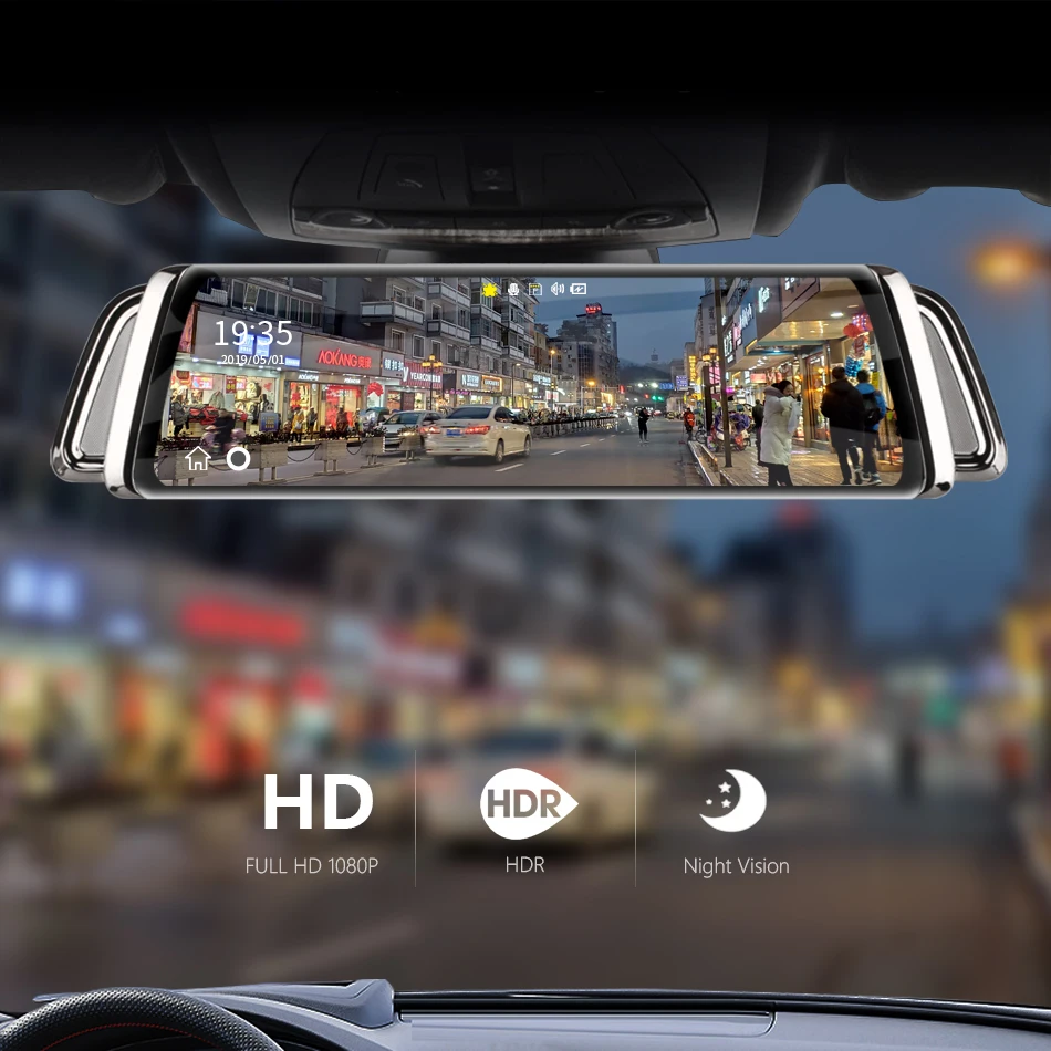 Зеркало заднего вида, Автомобильный видеорегистратор, авторегистратор, 10 ips сенсорный экран, Full HD 1080 P, Автомобильный видеорегистратор, видеорегистратор, ночное видение