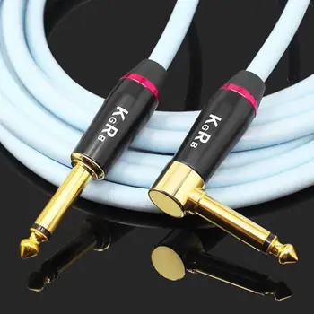 

KGRB Electric Guitar Bass Audio Cable Connecting Line Instrument Keyboard Drum Pure Copper Noise Reduction Shield Wire 20AWG