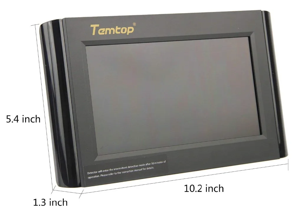Temtop PM2.5 PM10 CO2 Монитор качества воздуха Температура Влажность внутренний детектор воздуха Большой ЖК-дисплей аккумуляторная батарея P1000