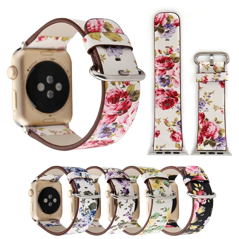 Ремешок для Apple Watch 5 4 Band 40 мм 38 браслет из натуральной кожи ремешок iwatch 3 2 1 44 42