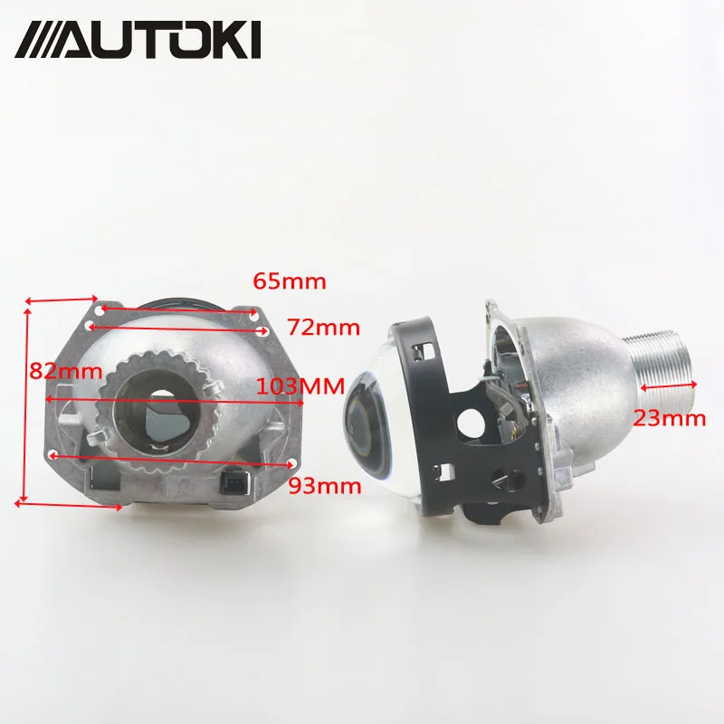 Автоматический головной светильник Autoki 3,0 дюйма линзы проектора Bi Xenon Замена G5 HELLA H4 без потерь установка неразрушающая