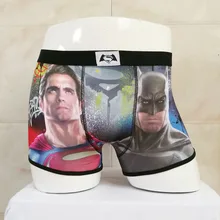 Marvel, мужские боксеры, сексуальное нижнее белье, быстросохнущие, капитан Халк, мужские трусы, с мультипликационным цифровым принтом, Супермен, Бэтмен, нижнее белье