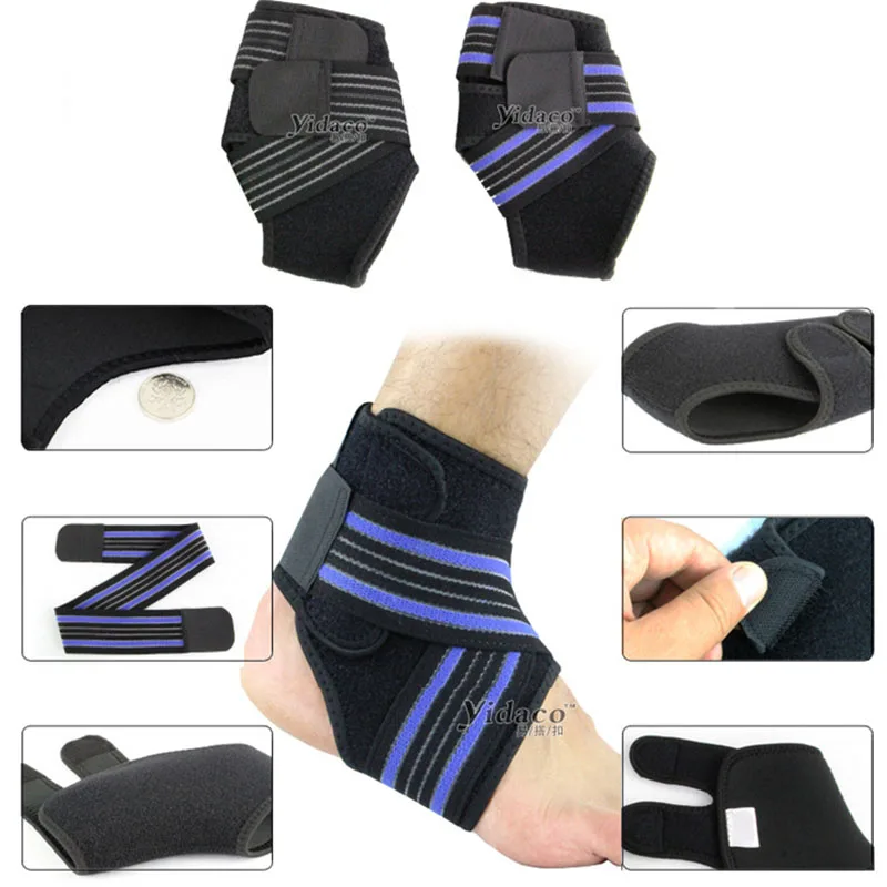 Эластичный Обёрточная бумага одежда протектор для упражнений из дышыщей ткани для лодыжки эластичная повязка, удобная обувь до щиколотки поддержка для мужчин и женщин
