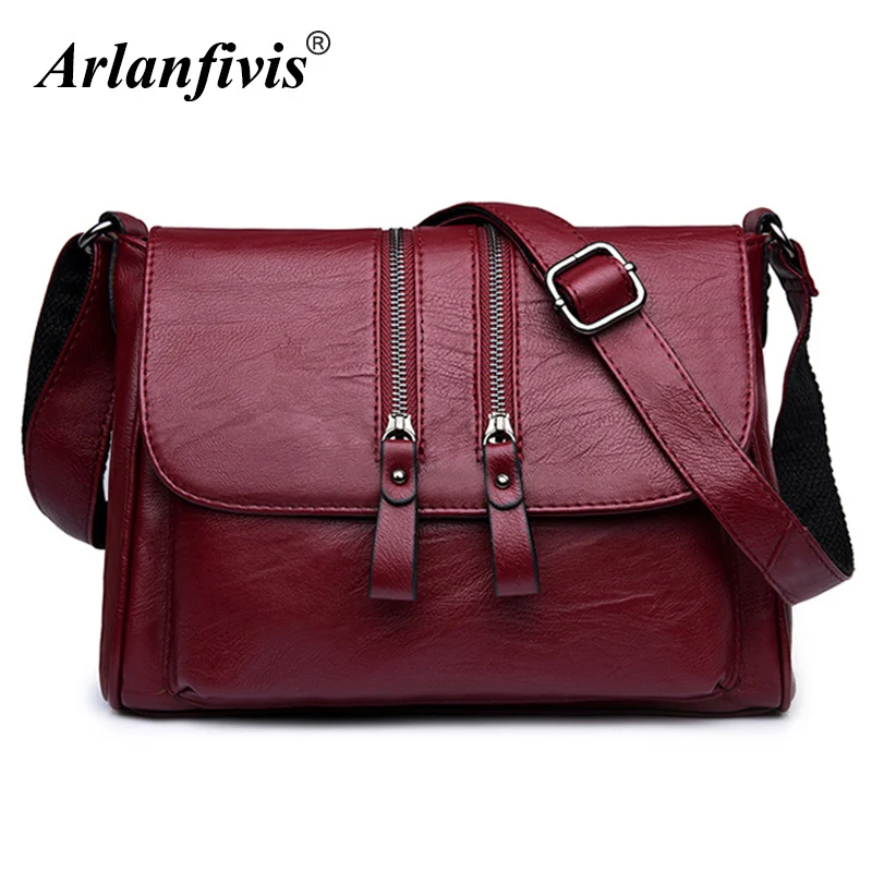 

Arlanfivis Large Capacity Original Brand New 2018 Fashion Women Shoulder Bag Soft Leather Women Handbags Crossbody Shopping Bags