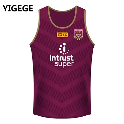 YIGEGE Australia fiji Irlanda Francia camiseta 2018 vaqueros 2019 Brisbane Broncos cimarrones rugby Jerseys nrl jersey todos los equipos chaleco