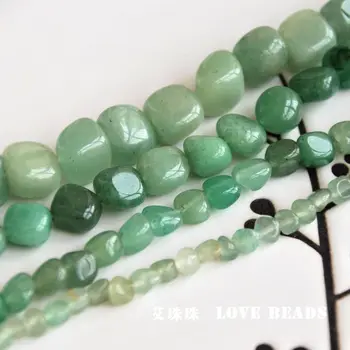 

wholesale 14.5"/38cm natural green aventurine quartz loose beads diy necklace bracelet necklace making jewelry craft finding