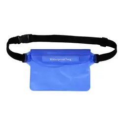 Супер Продажа-полностью водостойкая поясная сумка открытый плавательный бассейн предметов первой необходимости (синий)