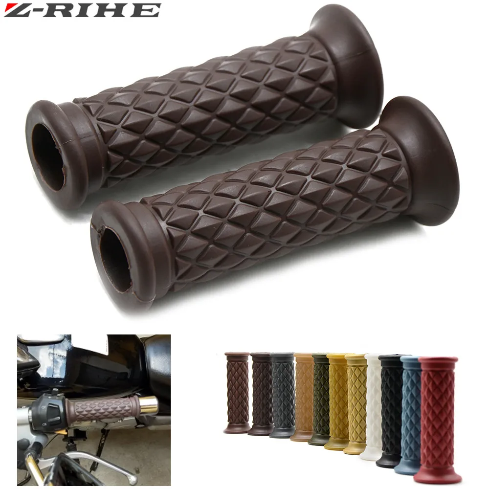 7/8" 22mm Motorcycle Hand Grips Handle Rubber Bar Gel ...