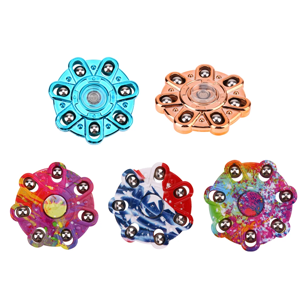 

Multicolor EDC Round Fidget Spinner Metal Hand Spinner Rotation Time Long for Autism and ADHD Antistress Toy Kids Gift
