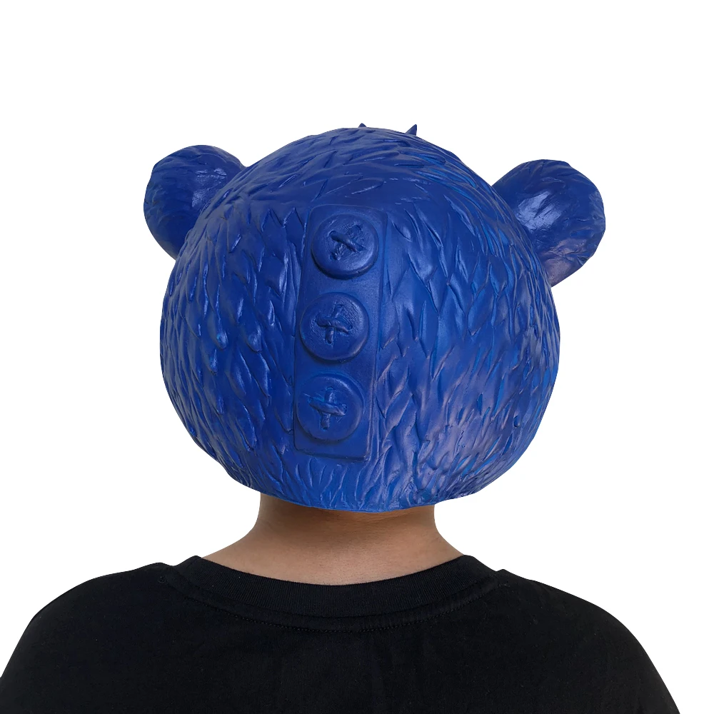 Игра для взрослых детей Медведь Панда обнимает фейерверк команда лидер латексная маска шлем Хэллоуин Косплей костюмы маски реквизит